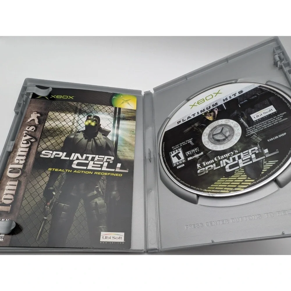 Tom Clancy's Splinter Cell (Microsoft Xbox, 2002) Near Mint Disc Complete Tested